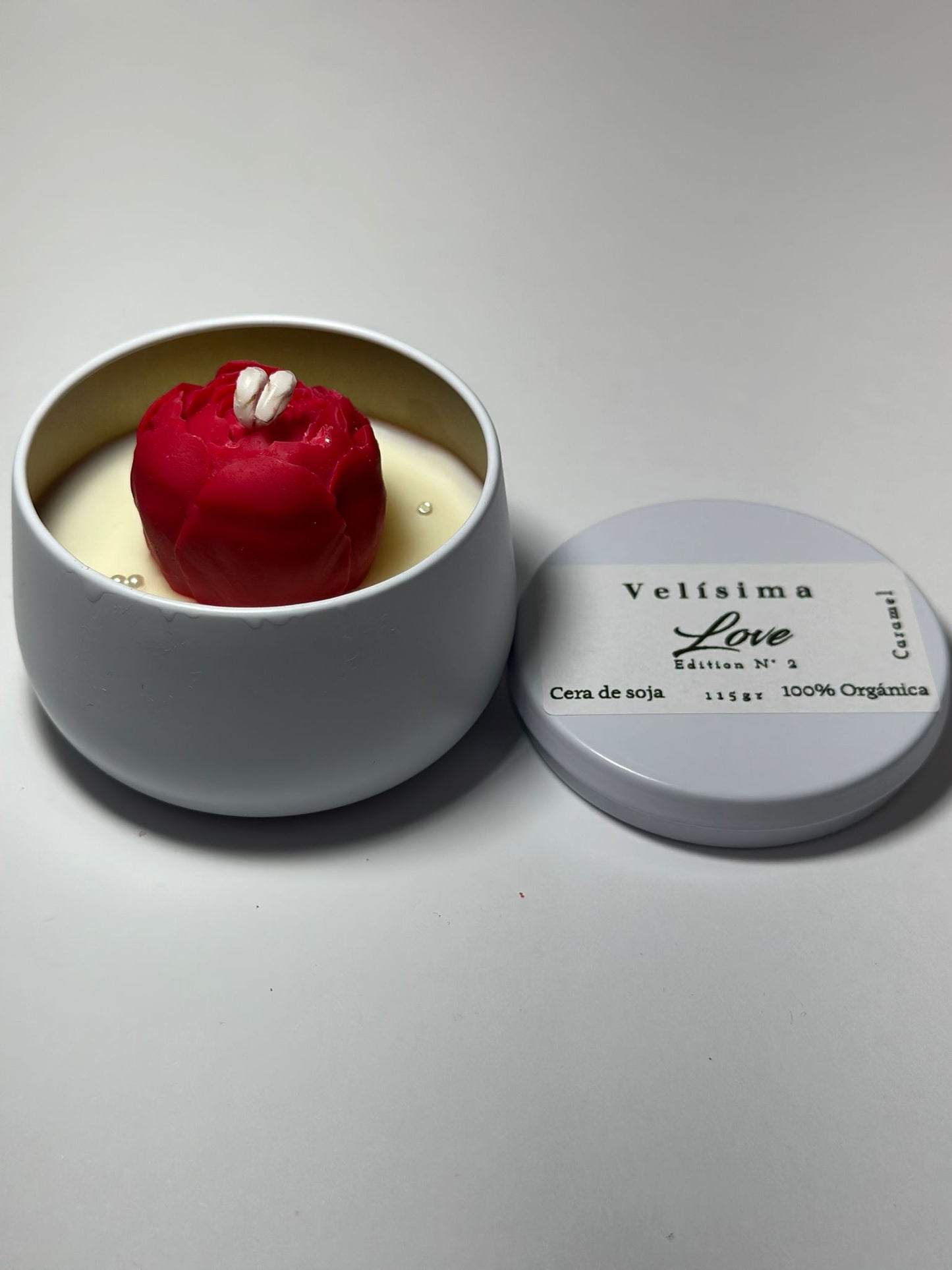 Vela aromática tarro blanco mate 115gr